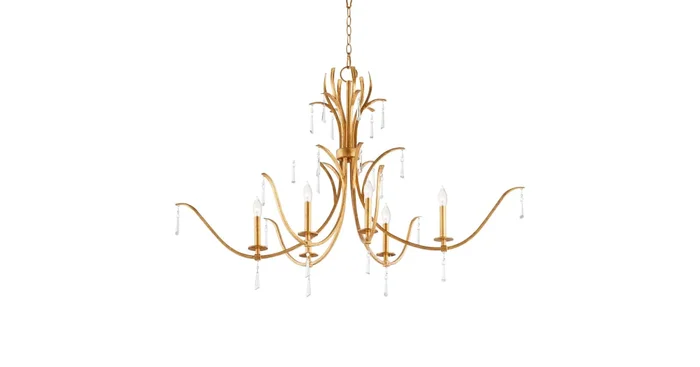Quorum International Majesty 6 Light 23″ Wide Taper Candle Style Chandelier