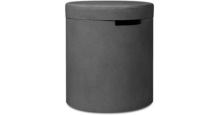 Real Flame Almanor 18″ Round Concrete Propane Tank Cover and Side Table