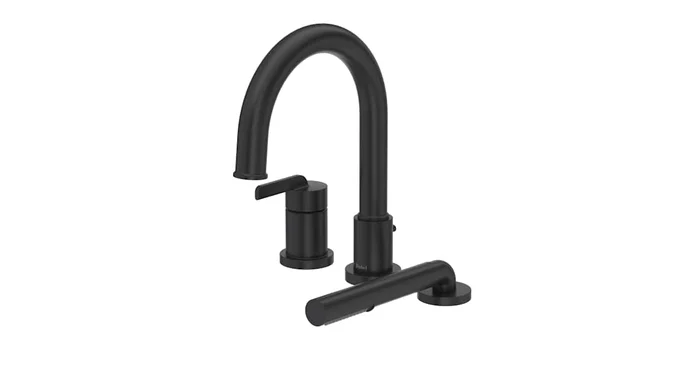 Riobel Authentica Deck Mounted Roman Tub Filler with Built-In Diverter – Includes Hand Shower