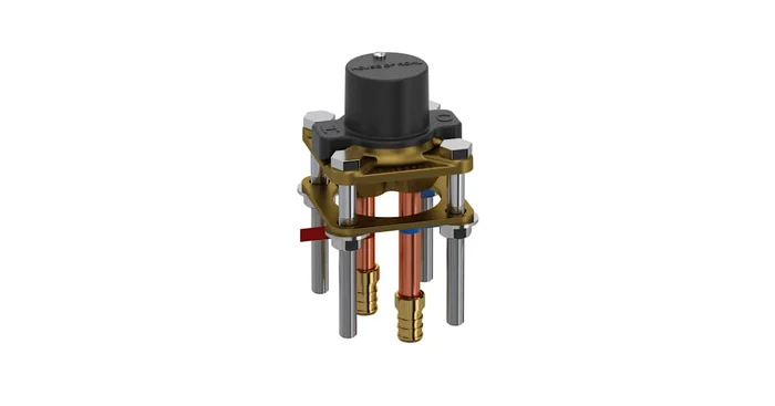 Riobel Floor Mount Tub Filler Rough-in Valve with Service Stops and 1/2″ PEX Connections