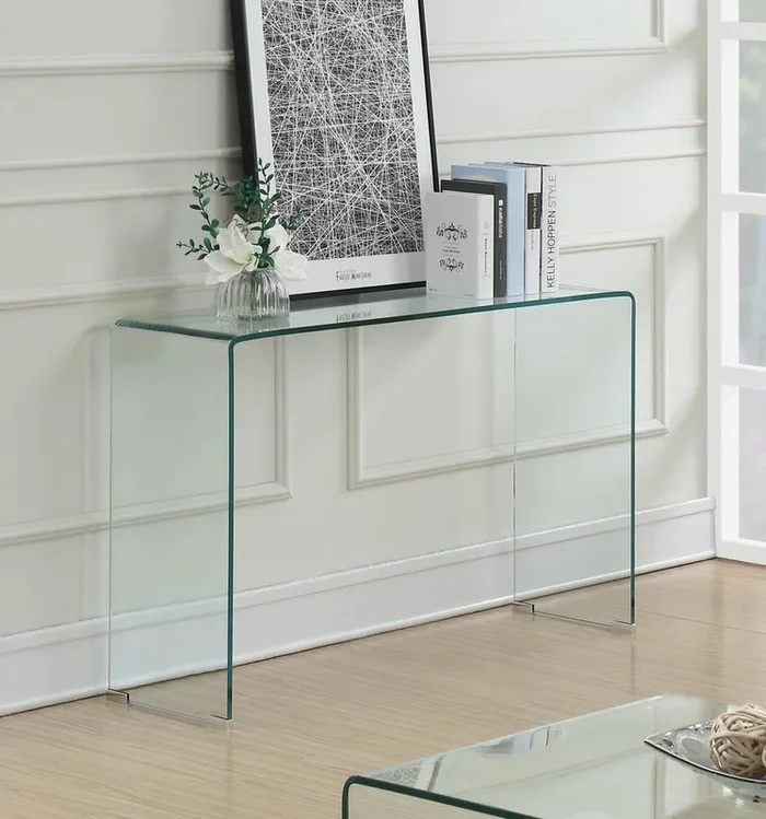 Ripley Clear Rectangular Sofa Table