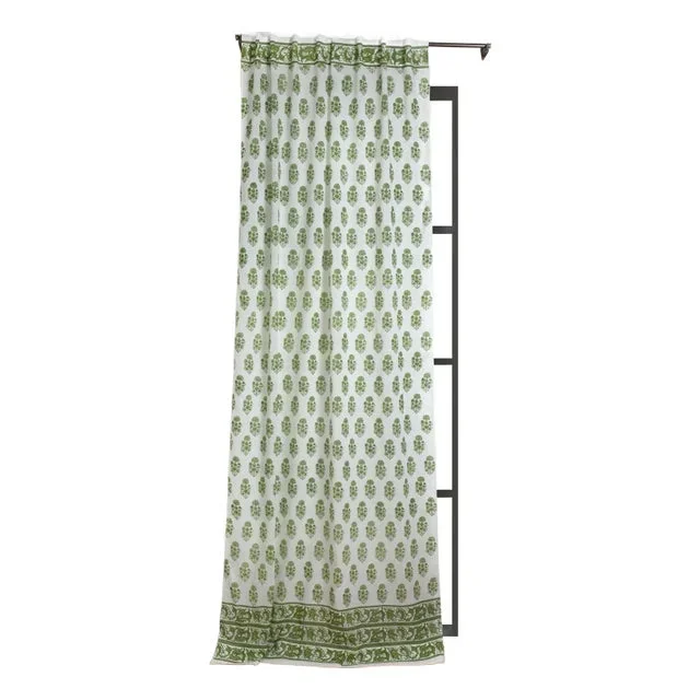 Riya 45″ X 96″ Green Curtain