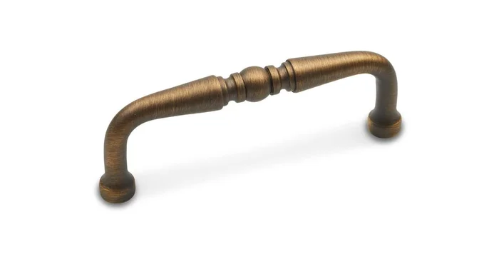 RK International Barrel 3″ Center to Center Solid Brass Traditional Cabinet Handle / Drawer Pull