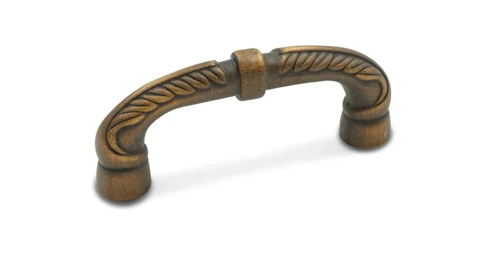 RK International Petal 3″ Center to Center Solid Brass Designer Botanical Cabinet Handle / Drawer Pull