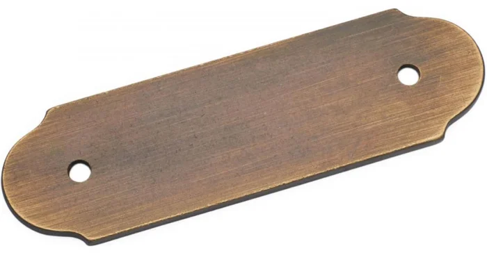 RK International Traditional 3″ Center to Center Solid Brass Cabinet Handle / Pull Backplate