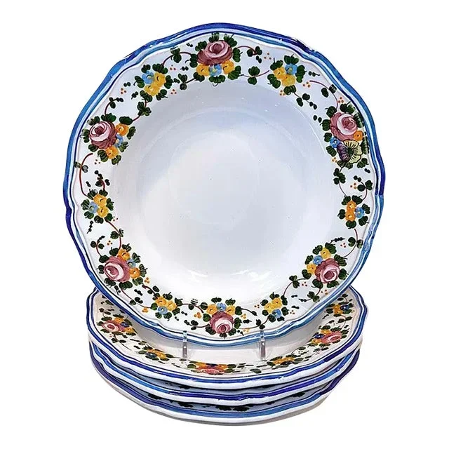 Rosa Pasta/Soup Bowls, Simplified – Set of 4