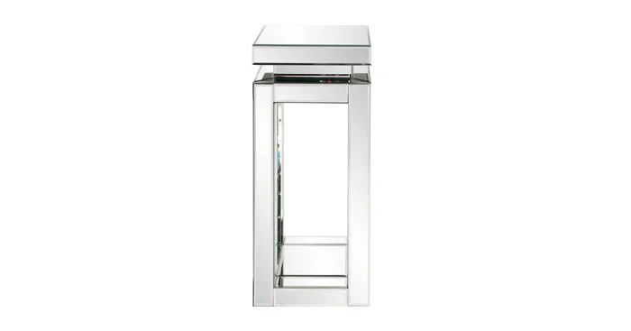 Roseto 12″ Glass End Table