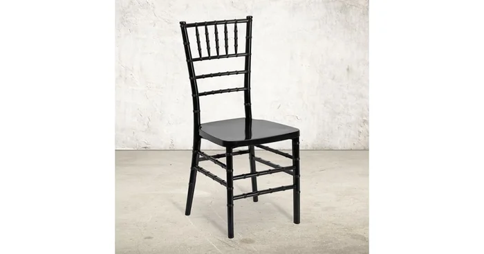 Roseto 16″ Wide Resin Stacking Chiavari Wedding Reception Buffet Chair