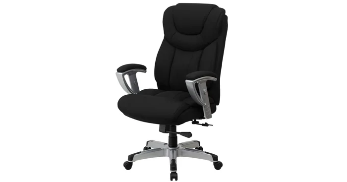 Roseto 30 Inch Wide Fabric Executive Swivel Chair with Adjustable Arms