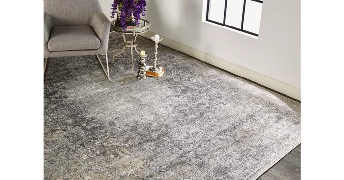 Roseto Mystic Fade 7-3/4′ x 9-3/4′ Cotton and Viscose Transitional Rectangle Area Rug From the Salem Collection
