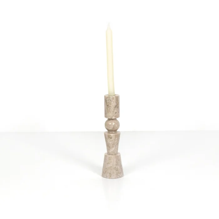 Rosette Taper Candlesticks – Set of 2
