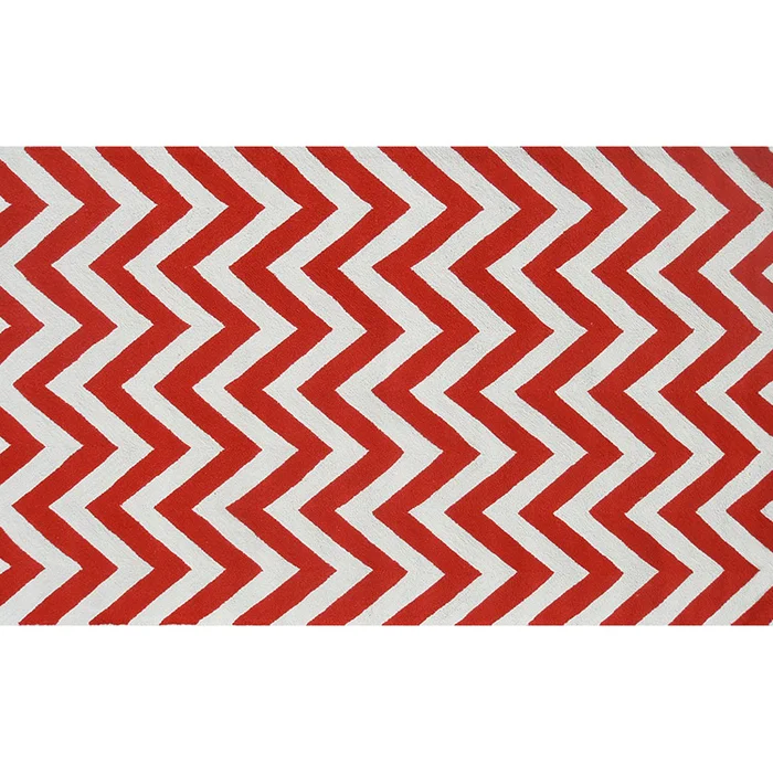 Rug Market Chevron Kids Area Rug in Red/White