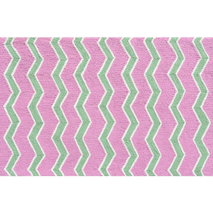 Rug Market Chevy-Care Kids Rug in Green/White/Rose