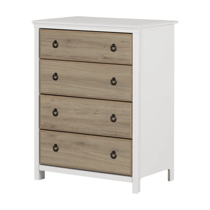 Rustic Industrial 4 Drawer Dresser Chest – South Shore