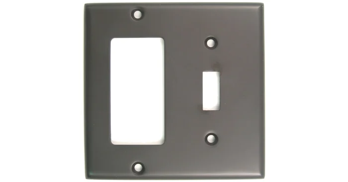Rusticware 2 Gang Combo Rocker and Toggle Switch Cover Plate