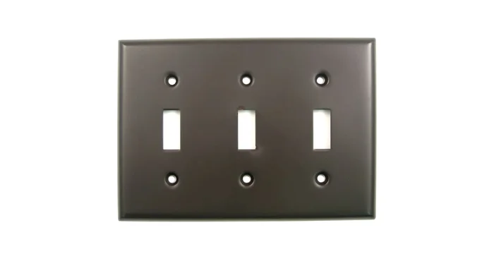Rusticware 3 Gang Triple Toggle Switch Plate Wall Cover