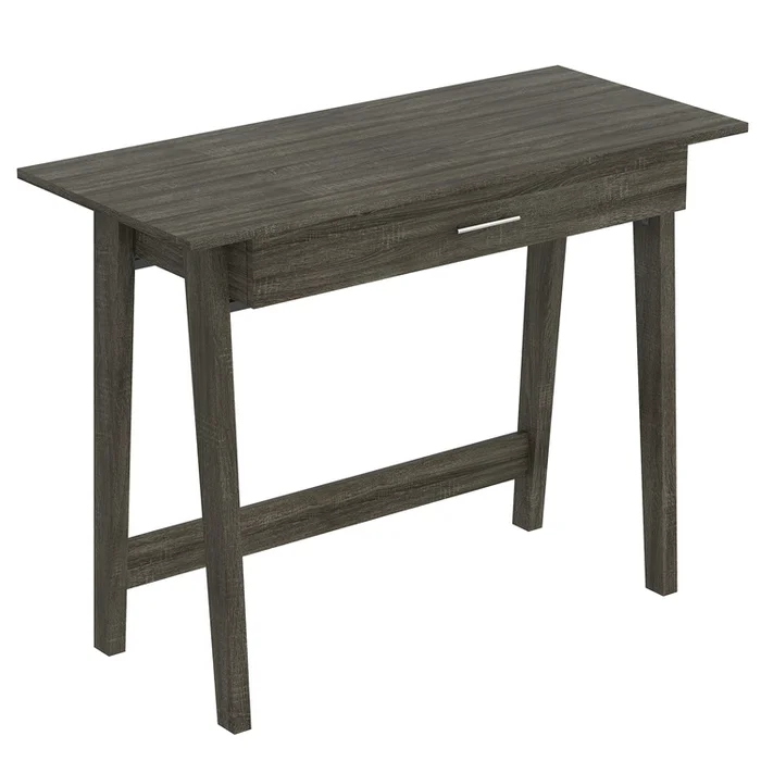 S & Co. Computer Writing Desk 40L Dark Grey 1 Big Drawer