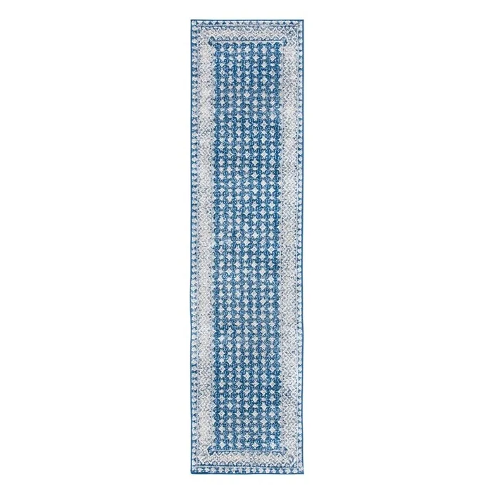 Safavieh Brentwood 899 Rugs, Navy / Beige, 2′ X 10′, Runner