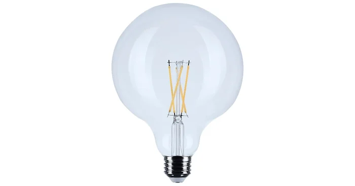 Satco Lighting 4 Watt Dimmable G40 Medium (E26) LED Bulb- 350 Lumens, 3000K, and 90CRI