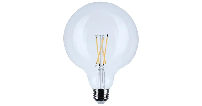 Satco Lighting 6 Watt Dimmable G40 Medium (E26) LED Bulb- 500 Lumens, 3500K, and 90CRI