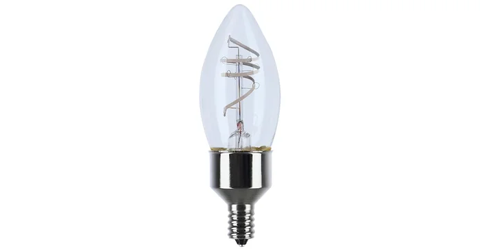 Satco Lighting Pack of (2) 4 Watt Dimmable B11 Candelabra (E12) LED Bulbs- 350 Lumens and 2700K
