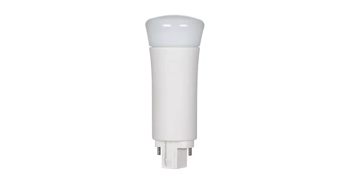 Satco Lighting Single 9 Watt White PL CFL Plugin LED Bulb – 2700K