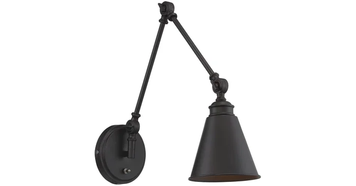 Savoy House Morland 16″ Tall Plug-In Wall Sconce