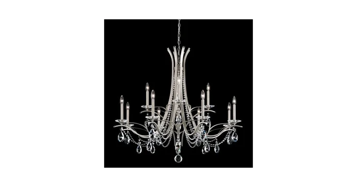 Schonbek Vesca 12 Light 45″ Wide Crystal Pendant with Heritage Crystals