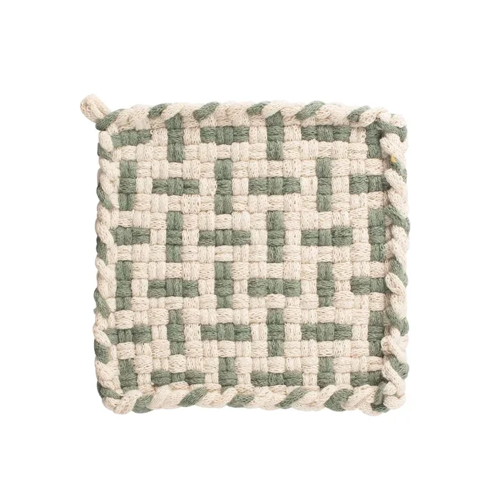 SEEDLING Flax & Willow Handwoven Potholder