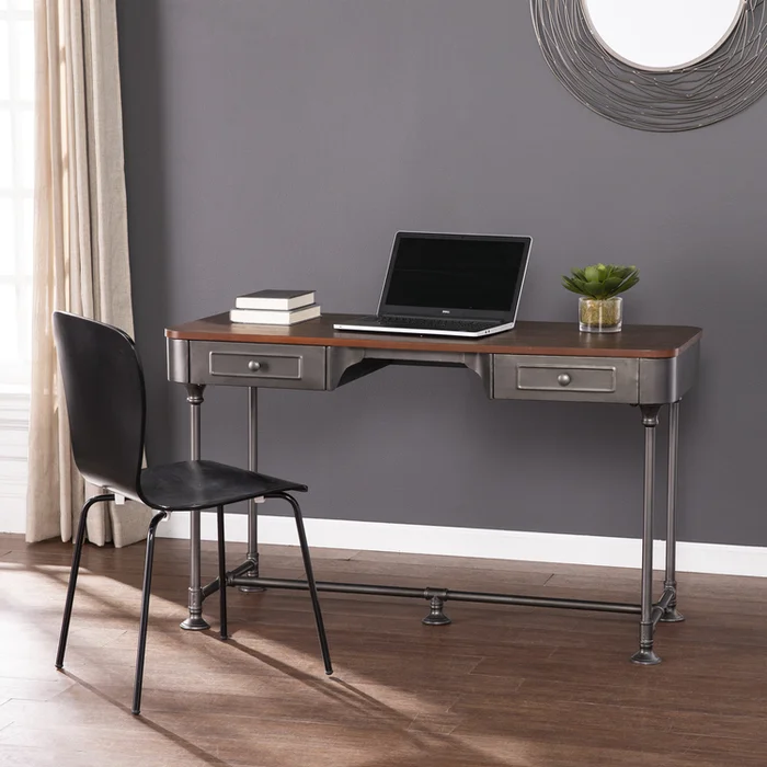 SEI Furniture Edison 2-Drawer Desk