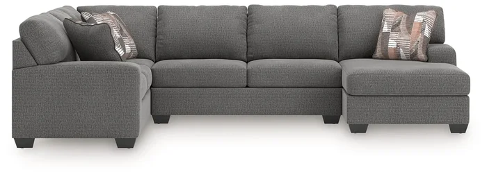 Seyler Lane Greystone 3-Piece RAF Chaise Sleeper Sectional