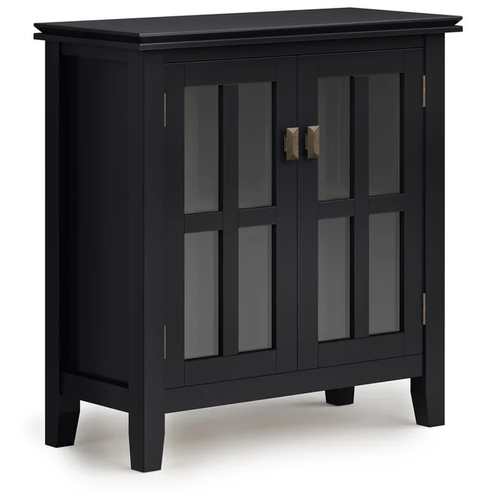 Simpli Home Artisan SOLID WOOD Wide Storage Cabinet