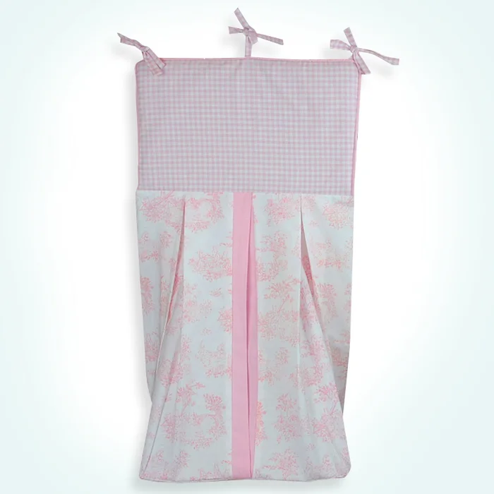 Sleeping Partners Tadpoles Toile Pink Diaper Stacker
