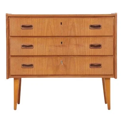 Small Vintage Teak Chest of Drawers
