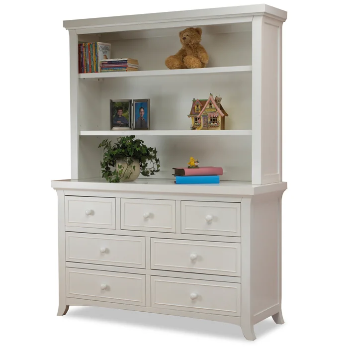 Sorelle Alex Hutch for 3 Drawer Dresser in White