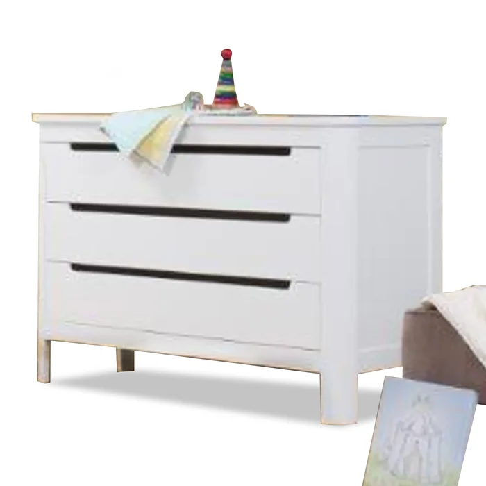 Sorelle Chandler 3 Drawer Dresser in White