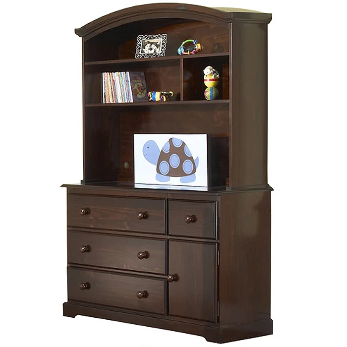 Sorelle Shaker Hutch in Espresso