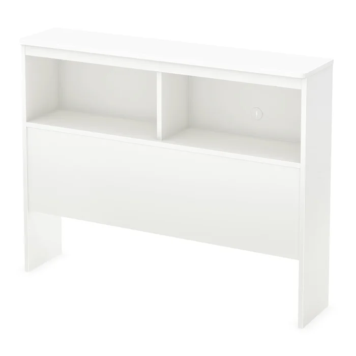 SouthShore Libra Twin Bookcase Headboard in Pure White