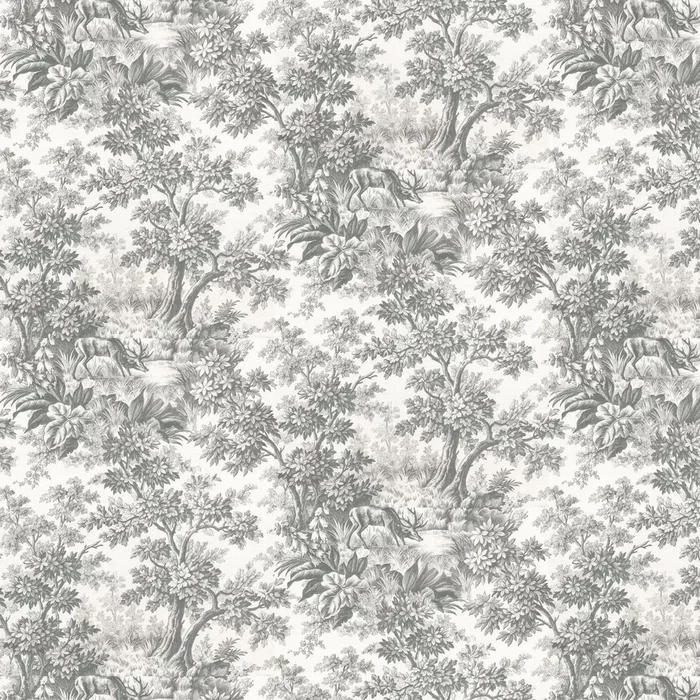 Stag Toile Wallpaper – Moss