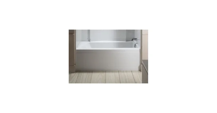 Sterling Accord 60″ Alcove Composite Soaking Tub with Right Drain – Less Wall Kit
