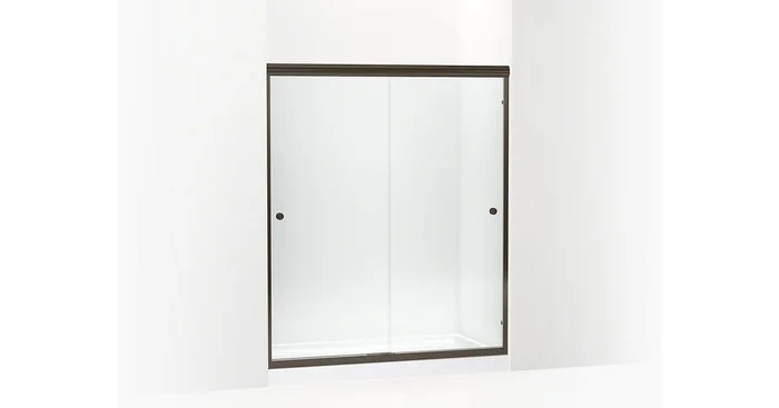 Sterling Finesse 70-1/16″ x 59-5/8″ Frameless Sliding Shower Door with Clean Coat