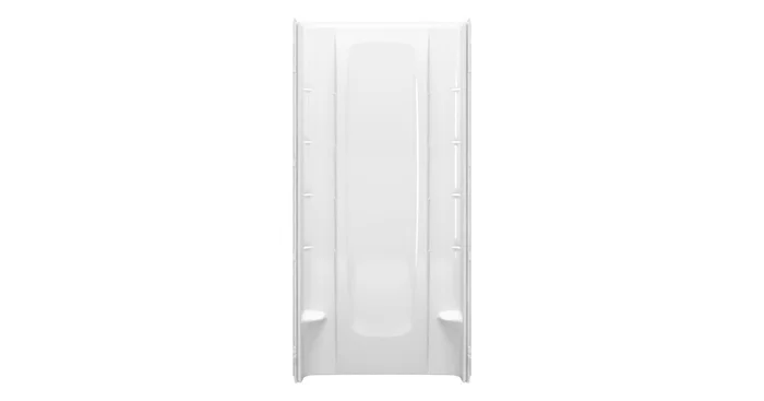 Sterling STORE+ Vikrell 36″ x 72-1/2″ Shower Back Wall with Integrated and Removable Storage and Age In Place Backers