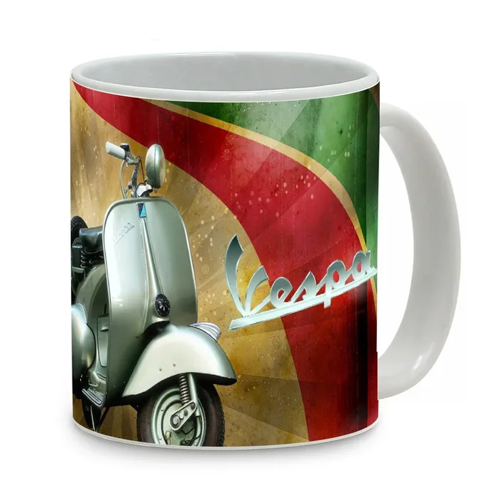 SUBLIMART: Bella Italia – Mug featuring Italian vintage posters (Vespa, Ciao Bella)