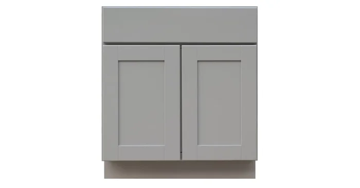 Sunny Wood Grayson 30″ Wide Double Door Base Cabinet with Dovetail Drawer and Full Extension Soft Close Slides