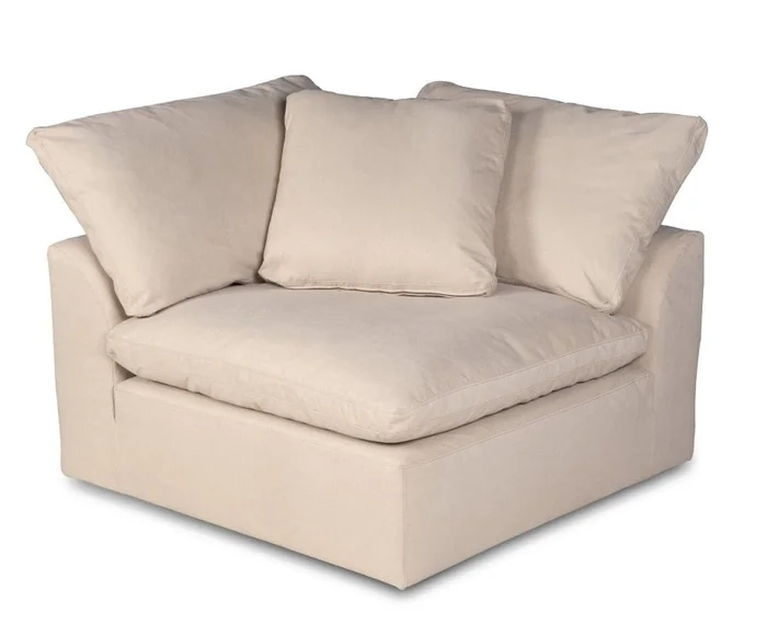 Sunset Trading – Contemporary Puff Collection 3PC Modular Sectional Sofa Tan/Beige – SU-1458-84-2C-1A