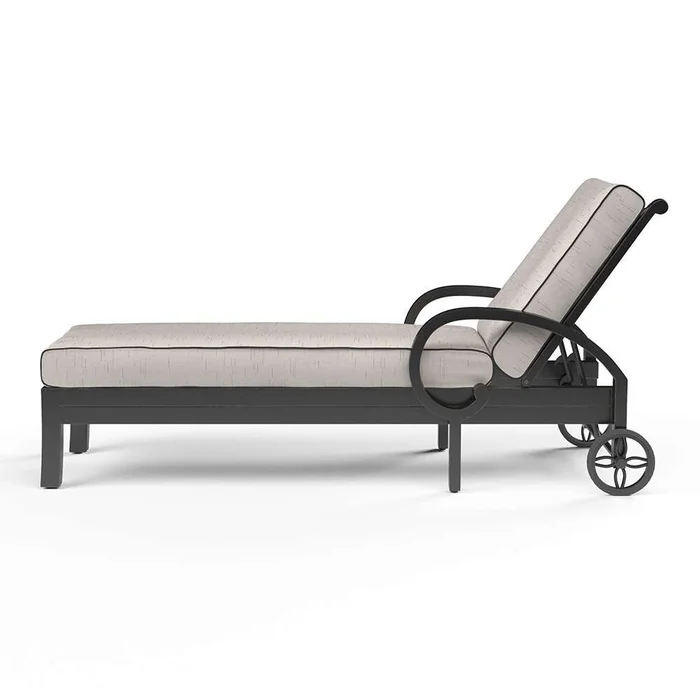 Sunset West – Monterey Chaise Lounge in Frequency Sand w/ Contrast Canvas Java Welt – SW3001-9-SAND-STKIT