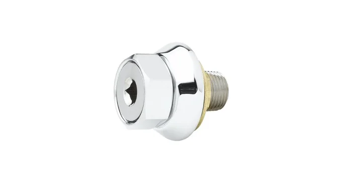 T and S Brass 1/2″ NPT Male Inlet with Adjustable Flange, 1″ Long