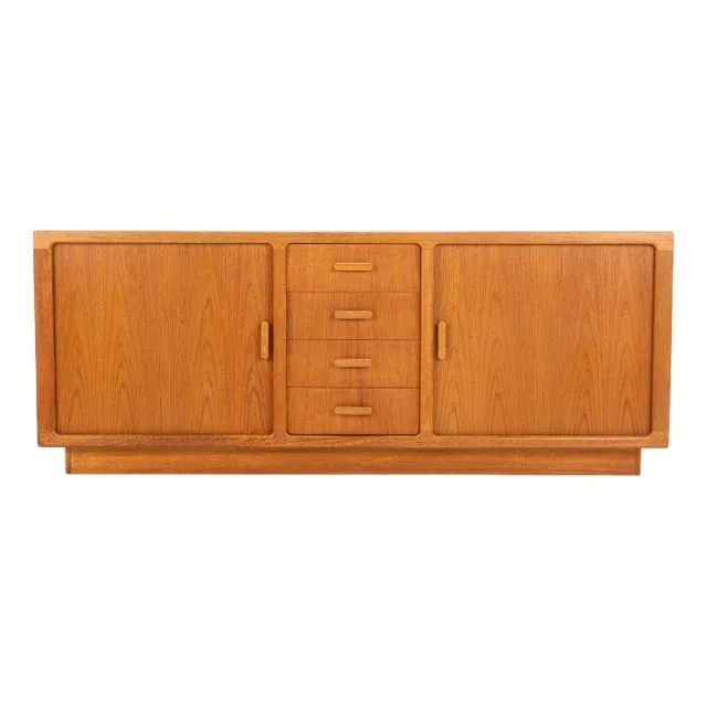 Tambour Door Sideboard by Johannes Andersen for CFC Silkeborg, Denmark, 1960s