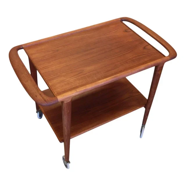 Teak Drinks Trolley by Niels Otto (N. O.) Møller, 1960s