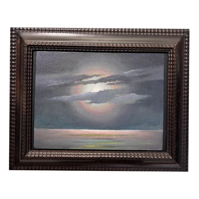 Thayat (Ernesto Michahelles), Luna Dietor Alle Nuvole, 1948, Oil on Board